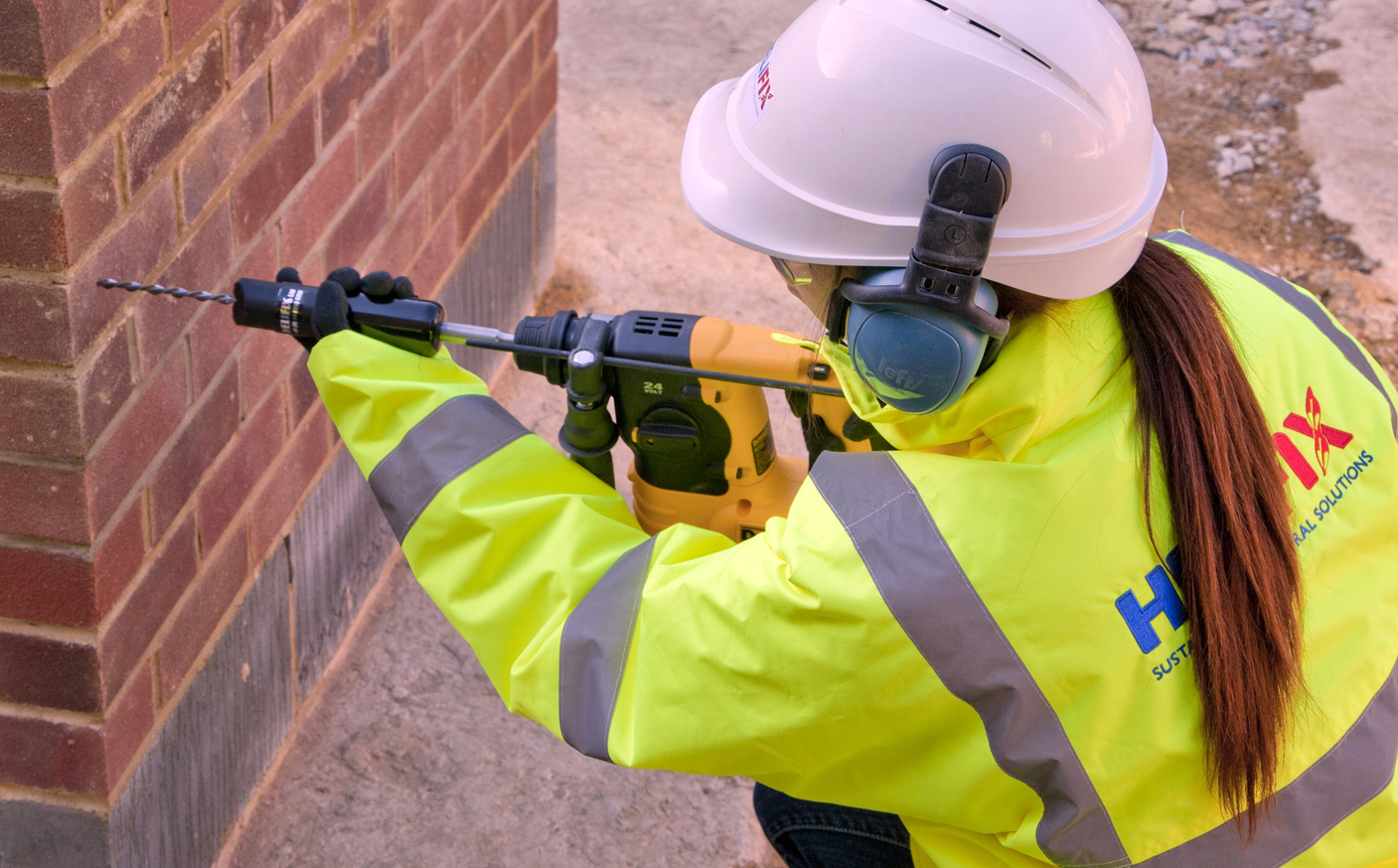 Helifix DryFix Asymmetric example